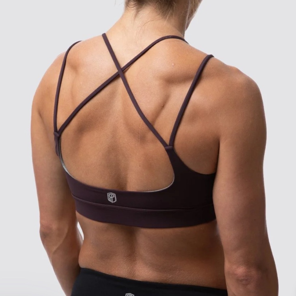 Born Primitive Dark Purple Strappy Sports Bra